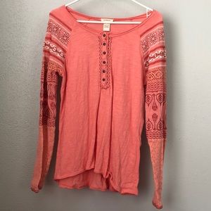 Sundance coral cotton blouse